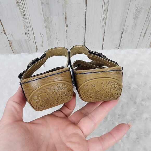 Flexus by Spring Step Denia Slide Sandals Blue Size 6 - Picture 7 of 11